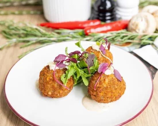 Mushroom Arancino at Milano Cafe Bar Newstead