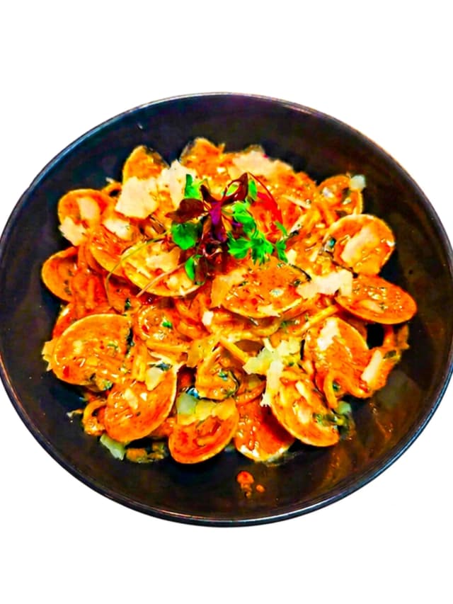 Vongole & Nduja Spaghetti at Milano Cafe Bar Newstead