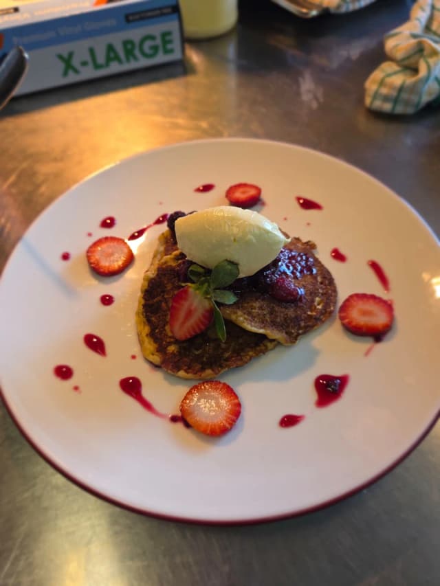 Vanilla Buttermilk Pancakes at Milano Cafe Bar Newstead