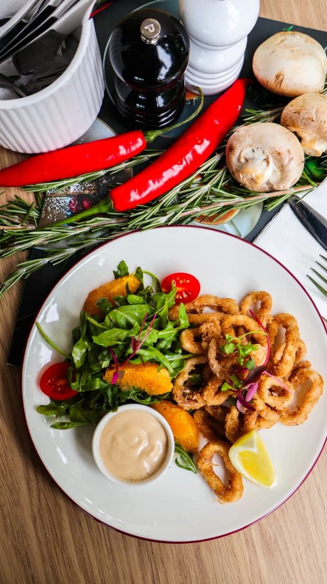 Calamari Rings at Milano Cafe Bar Newstead
