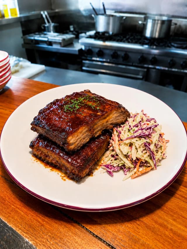 PORK RIBS at Milano Cafe Bar Newstead