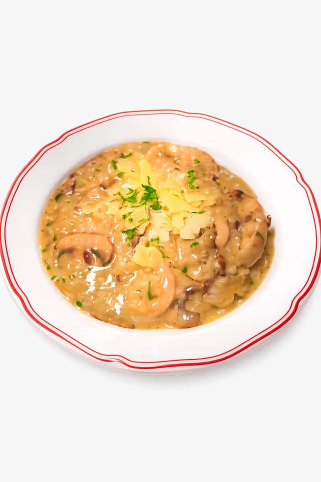 Chicken & Mushroom Risotto at Milano Cafe Bar Newstead