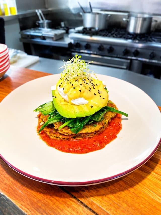 CORN FRITTERS at Milano Cafe Bar Newstead